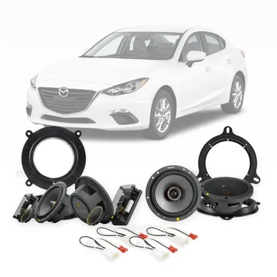 Mazda 3 Axela BM Sony 6.5-Inch Front and Rear Speaker Upgrade Bundle 2013-2016