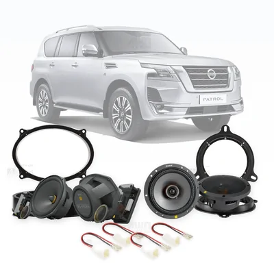 Nissan Patrol Y62 Sony 6x9-Inch Front and 6.5-Inch Rear Speaker Upgrade Bundle 2013-Onwards
