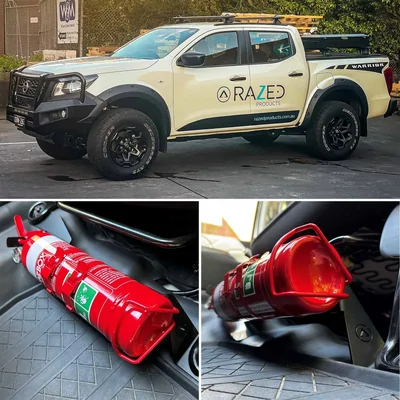 Razed Nissan Navara NP300 Fire Extinguisher Bracket