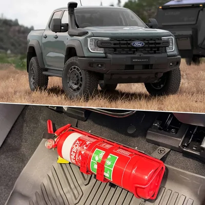 Razed Ford Ranger Super Duty Fire Extinguisher Bracket