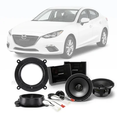 Mazda 3 Axela BM Alpine 6.5-Inch Front Speaker Upgrade Bundle 2013-2016