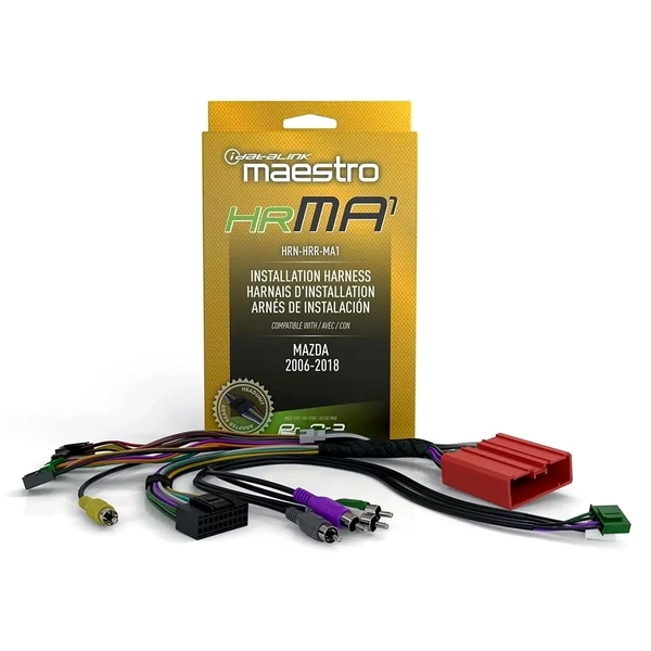 iDatalink Maestro HRN-HRR-MA1 Plug N Play Maestro RR/RR2 T-Harness for Select 2003-2020 Mazda Models