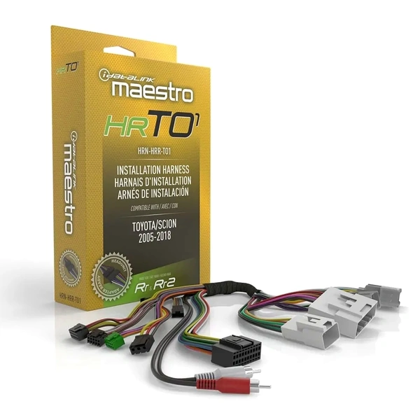 iDatalink Maestro HRN-HRR-TO1 Plug N Play Maestro RR/RR2 T-Harness for Select 2005-2018 Toyota and Scion Models