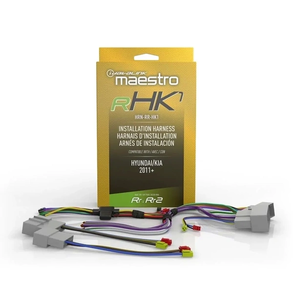 iDatalink Maestro HRN-RR-HK1 T-Harness suit Hyundai/Kia non-Amplified 11-on