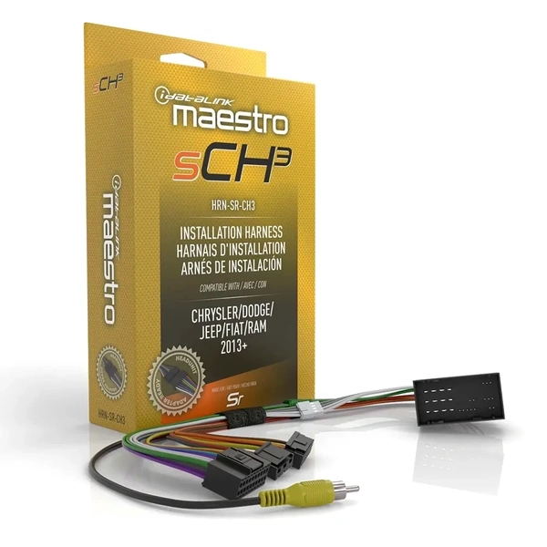 iDatalink Maestro HRN-SR-CH3 Plug N Play Maestro SR T-Harness for Select 2013-up Ram and Jeep Models