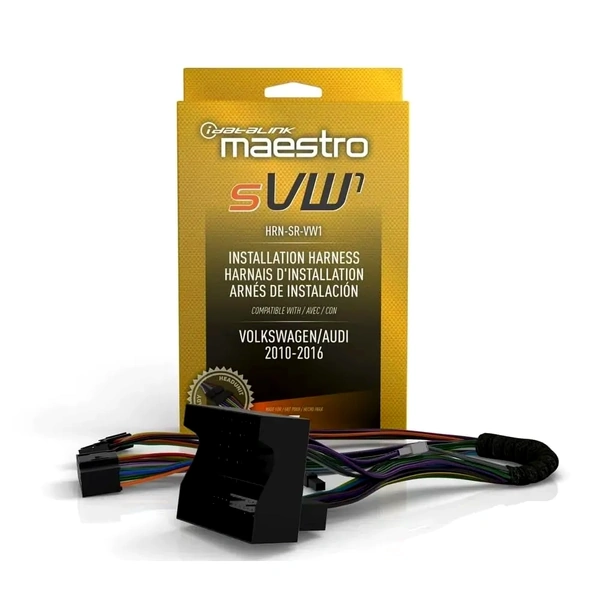 iDatalink Maestro HRN-SR-VW1 Plug N Play Maestro SR T-Harness for Select 2005-up VW and Skoda Models