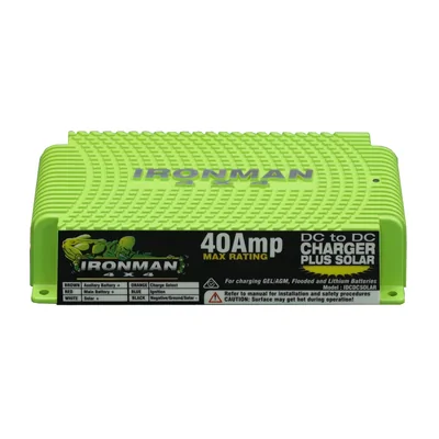 Ironman 4x4 IDCDCSOLAR Dual Battery - Dcdc Charger 40A + Mppt Solar