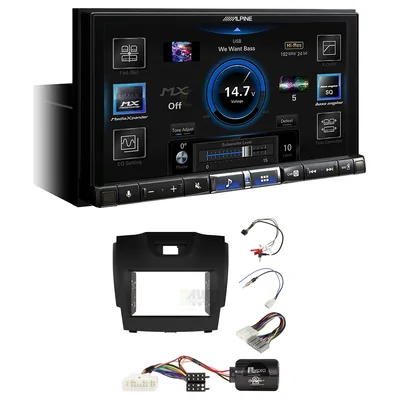 Alpine ILX-507A + Aerpro FP8063BK - black Head Unit Upgrade Kit Fits Various Holden Vehicles