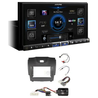 Alpine ILX-507A + Aerpro FP8063GK - grey Head Unit Upgrade Kit Fits Various Holden Vehicles