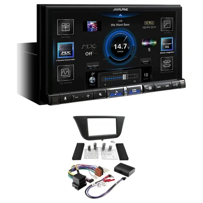 Alpine ILX-507A + Aerpro FP8133K - textured black Head Unit Upgrade Kit Fits Iveco Daily 2014-2020 (Headunit Dependant)