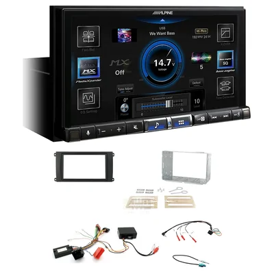 Alpine ILX-507A + Aerpro FP8311K - Head Unit Upgrade Kit Fits Porsche Cayenne 2002-2008