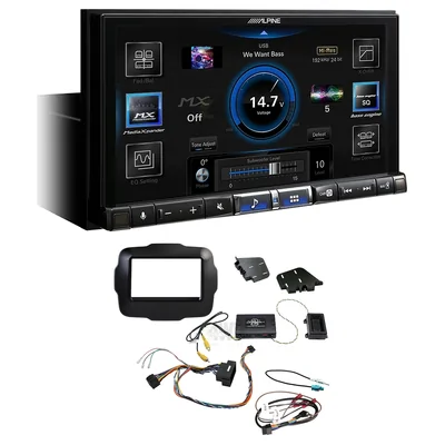 Alpine ILX-507A + Aerpro FP8347K - Head Unit Upgrade Kit Fits Jeep Renegade 2015-