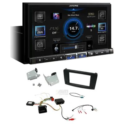 Alpine ILX-507A + Aerpro FP8406K - Head Unit Upgrade Kit Fits Mercedes M-Class 2005-2011 W164