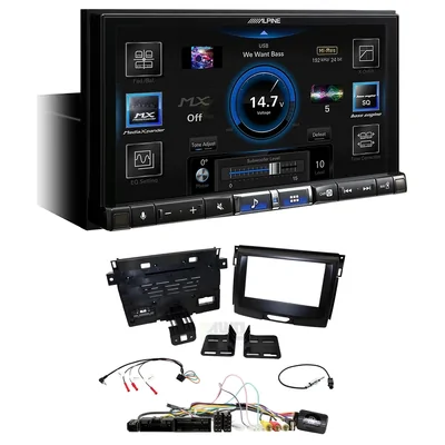 Alpine ILX-507A + Aerpro FP8473K - Head Unit Upgrade Kit Fits Ford Ranger 2018-2021 PX MkIII (Headunit Dependant)
