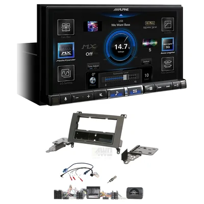 Alpine ILX-507A + Aerpro FP8529K - Single / black Head Unit Upgrade Kit Fits Mercedes Sprinter 2007-2018 (Headunit Dependant)