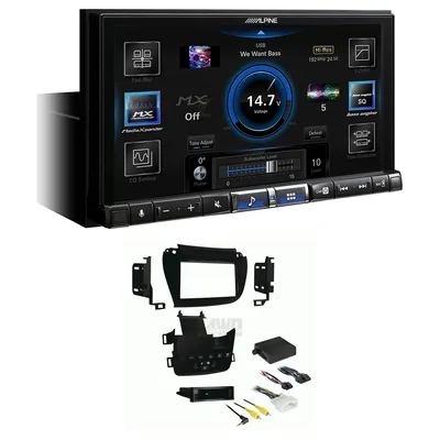 Alpine ILX-507A + Aerpro FP8533K - Single / matte black Head Unit Upgrade Kit Fits Various Dodge Vehicles