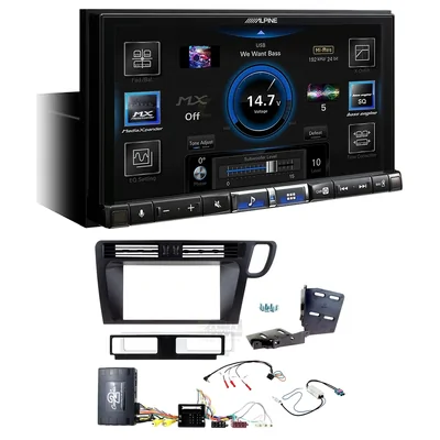 Alpine ILX-507A + Aerpro FP8573K - matte black Head Unit Upgrade Kit Fits Audi Q5 2009-2016 (8R)