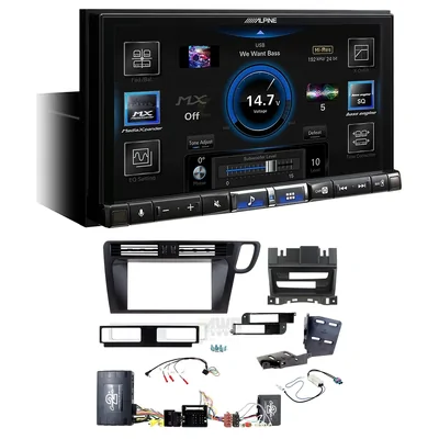 Alpine ILX-507A + Aerpro FP8574K - matte black Head Unit Upgrade Kit Fits Audi Q5 2009-2016 (8R)