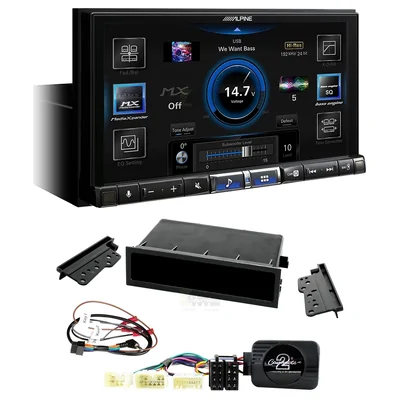 Alpine ILX-507A + Aerpro FP9016K - Head Unit Upgrade Kit Fits Various Toyota Vehicles