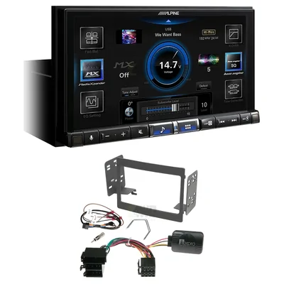 Alpine ILX-507A + Aerpro FP9056GK - grey Head Unit Upgrade Kit Fits Various Holden Vehicles