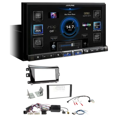 Alpine ILX-507A + Aerpro FP9109XK - Head Unit Upgrade Kit Fits Nissan Navara 2015-2020 D23 (Headunit Dependant)