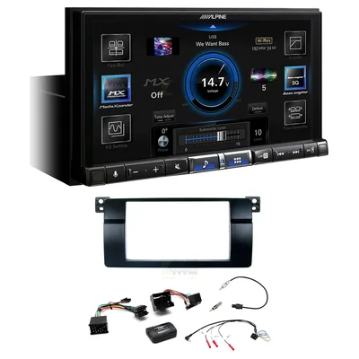 Alpine ILX-507A + Aerpro FP9223K - Head Unit Upgrade Kit Fits BMW 3 Series 1998-2005 E46 (Headunit Dependant)