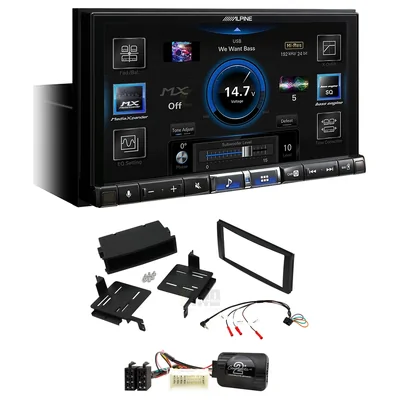 Alpine ILX-507A + Aerpro FP9228K - Head Unit Upgrade Kit Fits Hyundai Santa Fe 2006-2008 CM (Headunit Dependant)