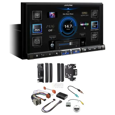 Alpine ILX-507A + Aerpro FP9236K - Head Unit Upgrade Kit Fits Various Jeep Vehicles