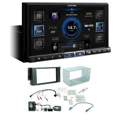 Alpine ILX-507A + Aerpro FP9291K - Head Unit Upgrade Kit Fits Various Landrover Vehicles