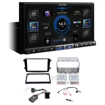 Alpine ILX-507A + Aerpro FP9294K - Head Unit Upgrade Kit Fits Various Mercedes Vehicles