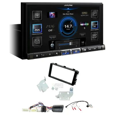 Alpine ILX-507A + Aerpro FP9299K - Head Unit Upgrade Kit Fits Mitsubishi Outlander 2013-2019 ZJ, ZK