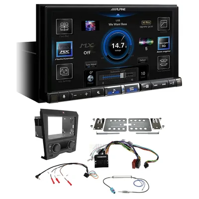 Alpine ILX-507A + Aerpro FP9450BK - Head Unit Upgrade Kit Fits Holden Commodore 2006-2011 VE Series I (Headunit Dependant)