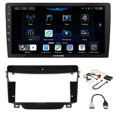 Alpine INE-AW409S + Aerpro AKHY1 Bundle 9" Trapezoid Head Unit with install kit to suit hyundai i30 2012-2017