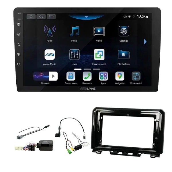 Alpine INE-AW409S 9" Trapezoid Head Unit Bundle for SUZUKI Jimny 2018-2024