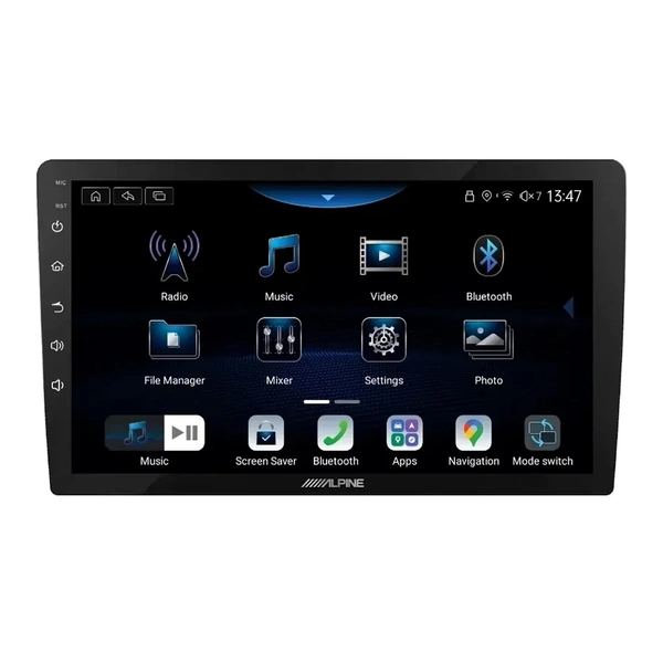 Alpine INE-AX809-10 10-Inch Custom-Fit Trapezoid Head Unit with Wireless Apple CarPlay, Android Auto & Optional Hema Navigation