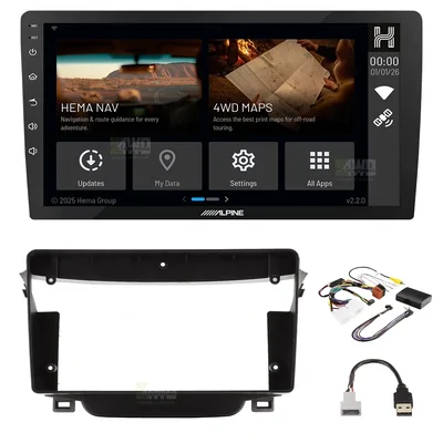 Alpine INE-AX809-H + Aerpro AKHY1 Bundle 9" Trapezoid Head Unit with install kit to suit hyundai i30 2012-2017