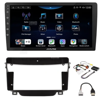 Alpine INE-AX809 + Aerpro AKHY1 Bundle 9" Trapezoid Head Unit with install kit to suit hyundai i30 2012-2017
