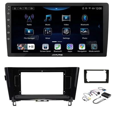 Alpine INE-AX809 + Aerpro AKNI4 Bundle 9" Trapezoid Head Unit with install kit to suit nissan 2015-2019