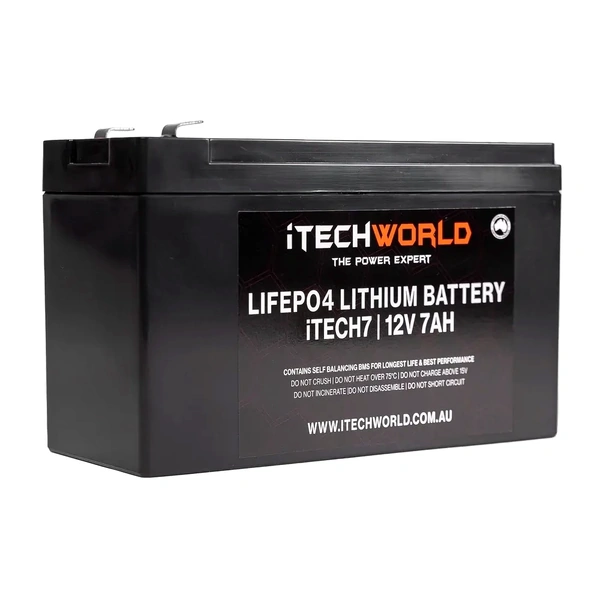 iTECH7 Deep Cycle Lithium Battery LiFePO4 7Ah