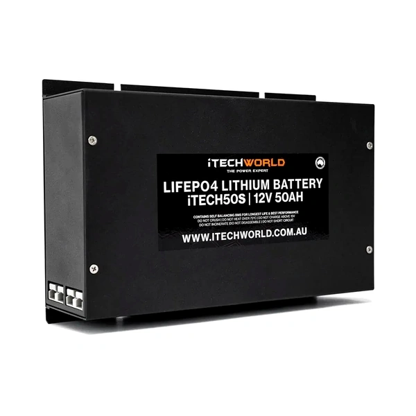 iTECH50S Deep Cycle Lithium Slim Battery LiFePO4 50Ah