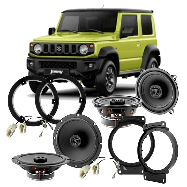 Focal ACX130 Front & Rear ACX165S Speaker Kit for Suzuki Jimny 3-Door (2018-Onwards) - Plug & Play