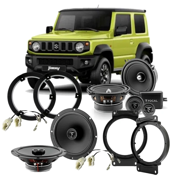 Focal ASE130 Front & Rear ACX165S Speaker Kit for Suzuki Jimny 3-Door (2018-Onwards) - Plug & Play