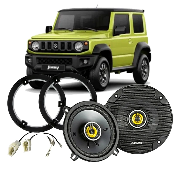 Kicker 46CSC54 5.25" Front Speakers for Suzuki Jimny 2018 Onwards 3-Door Plug & Play Kit