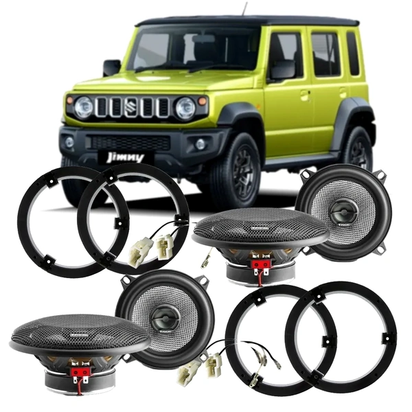 Focal 130AC Front & Rear Speaker Kit for Suzuki Jimny XL 5-Door (2023-Onwards) - Plug & Play