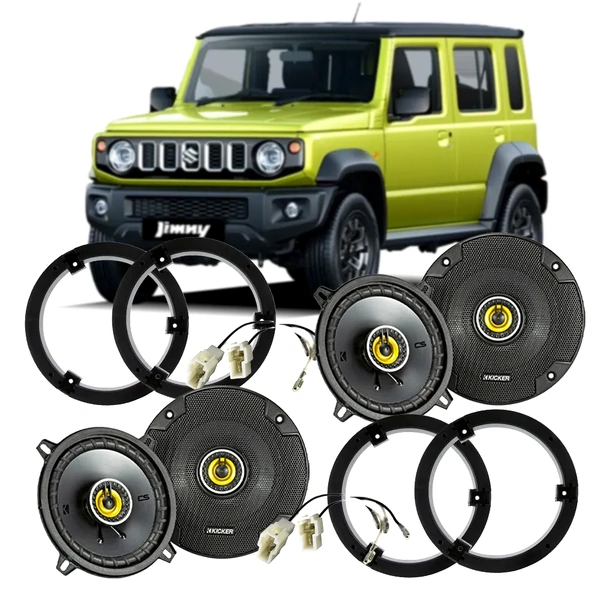 Kicker Front & Rear Speaker Kit for Suzuki Jimny XL 5-Door (2023-Onwards) - Plug & Play