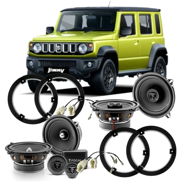 Focal ASE130 Front & ACX130 Rear Speaker Kit for Suzuki Jimny XL 5-Door (2023-Onwards) - Plug & Play