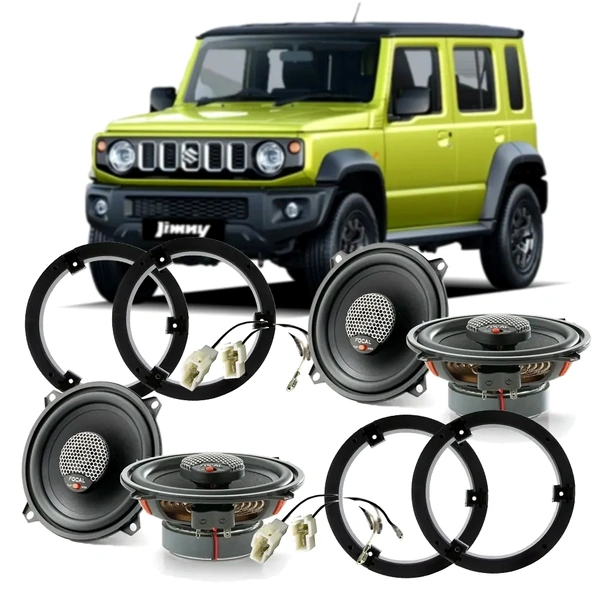 Focal ICU130 Front & Rear Speaker Kit for Suzuki Jimny XL 5-Door (2023-Onwards) - Plug & Play