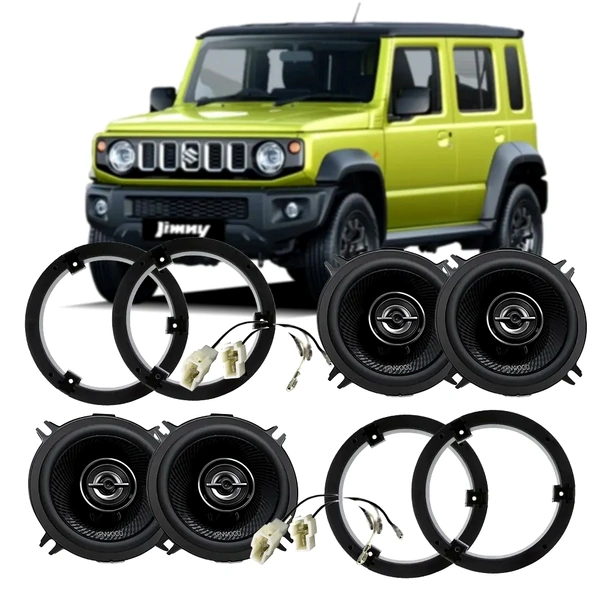 Kenwood KFC-PS1397 Front & Rear Speaker Kit for Suzuki Jimny XL 5-Door (2023-Onwards) - Plug & Play