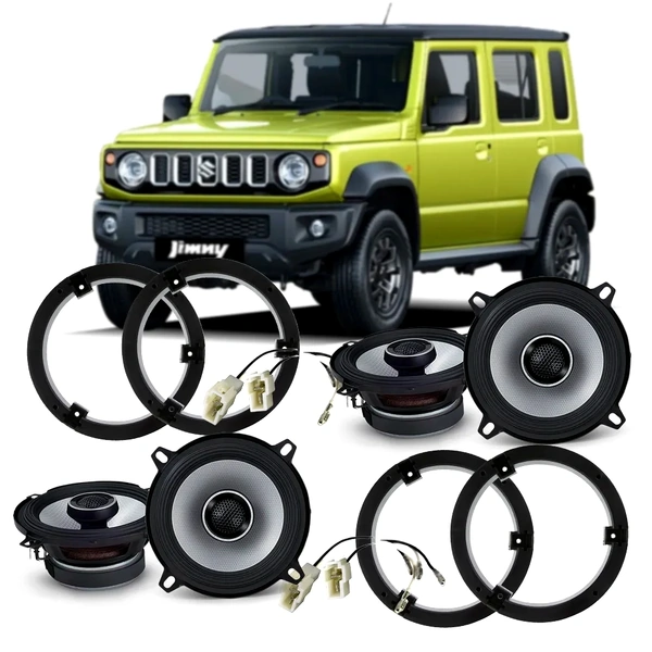 Alpine S2-S50 Front & Rear Speaker Kit for Suzuki Jimny XL 5-Door (2023-Onwards) - Plug & Play