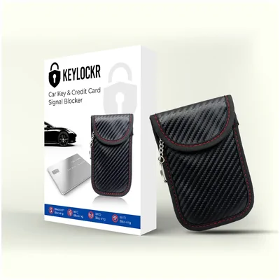 Key Locker – RFID Signal Blocker (Red Carbon Case)